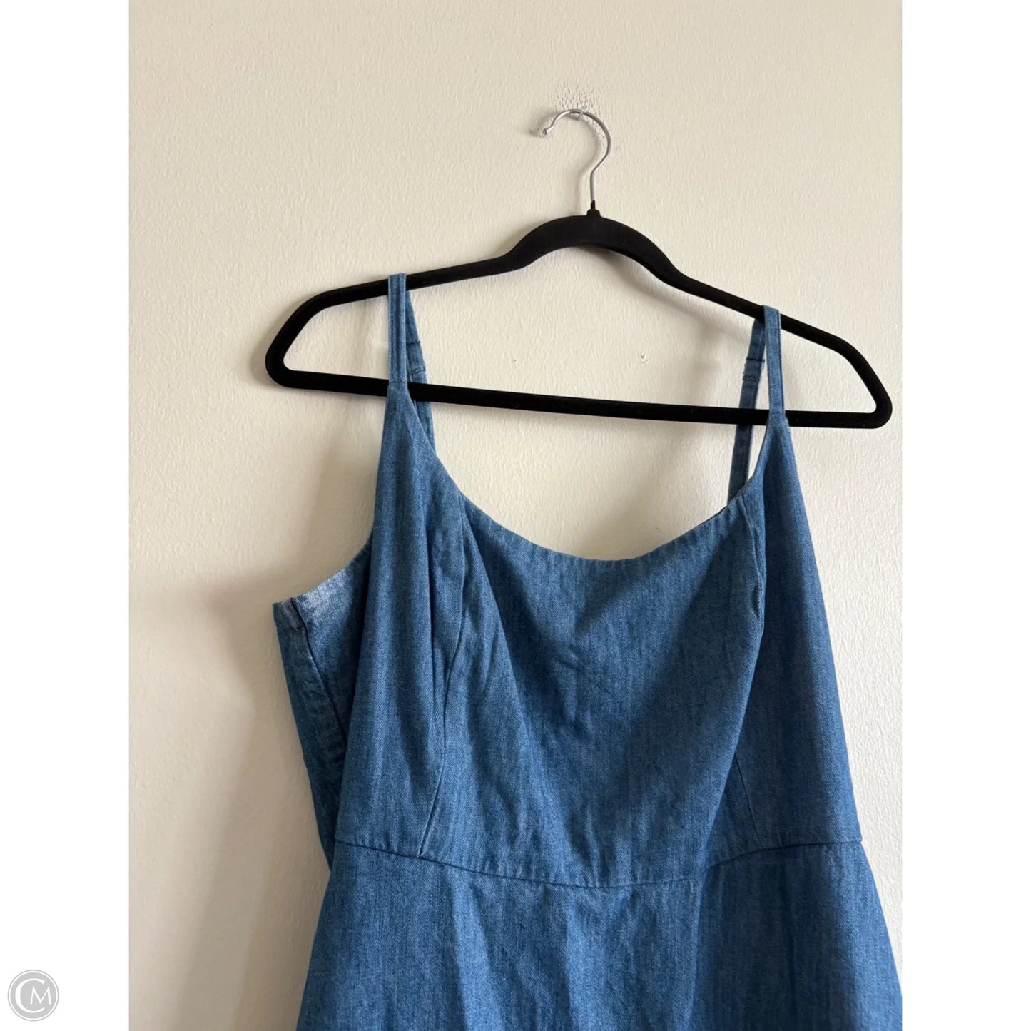 Dress Casual Midi By Old Navy In Blue, Size: Xl