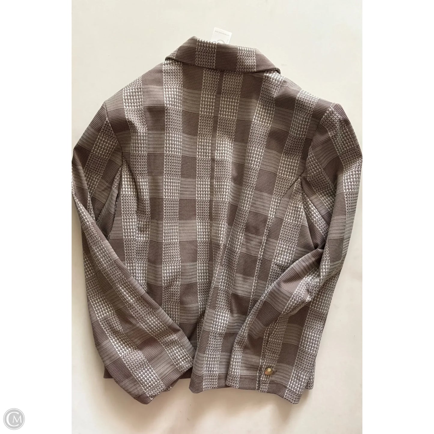 Blazer By Cato In Brown & Cream, Size: 22