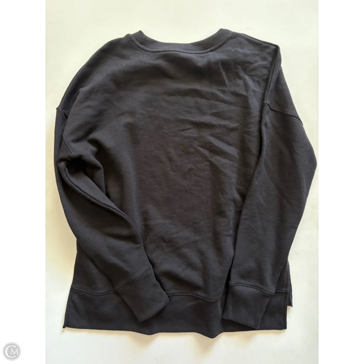 Sweatshirt Crewneck By Time And Tru In Black, Size: S