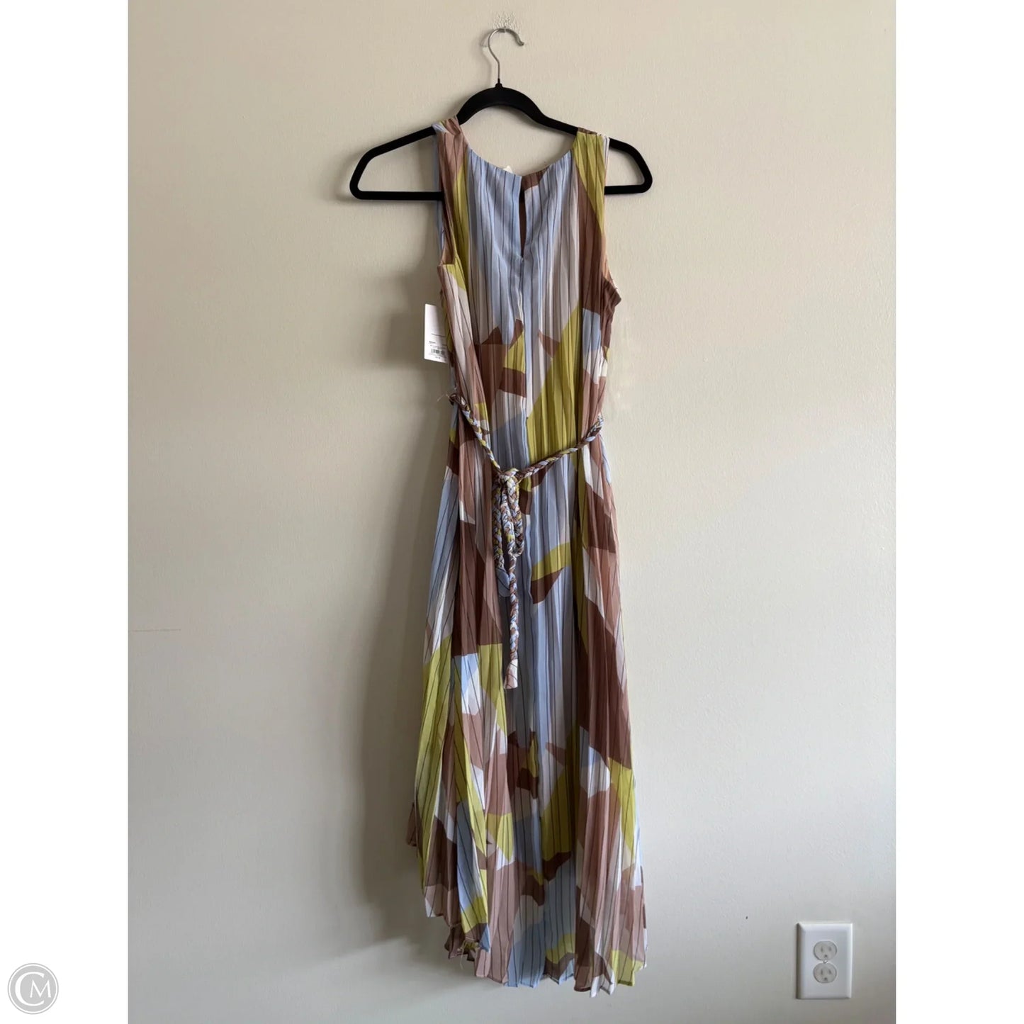 Dress Casual Midi By Nine West Apparel In Striped Pattern, Size: Xs
