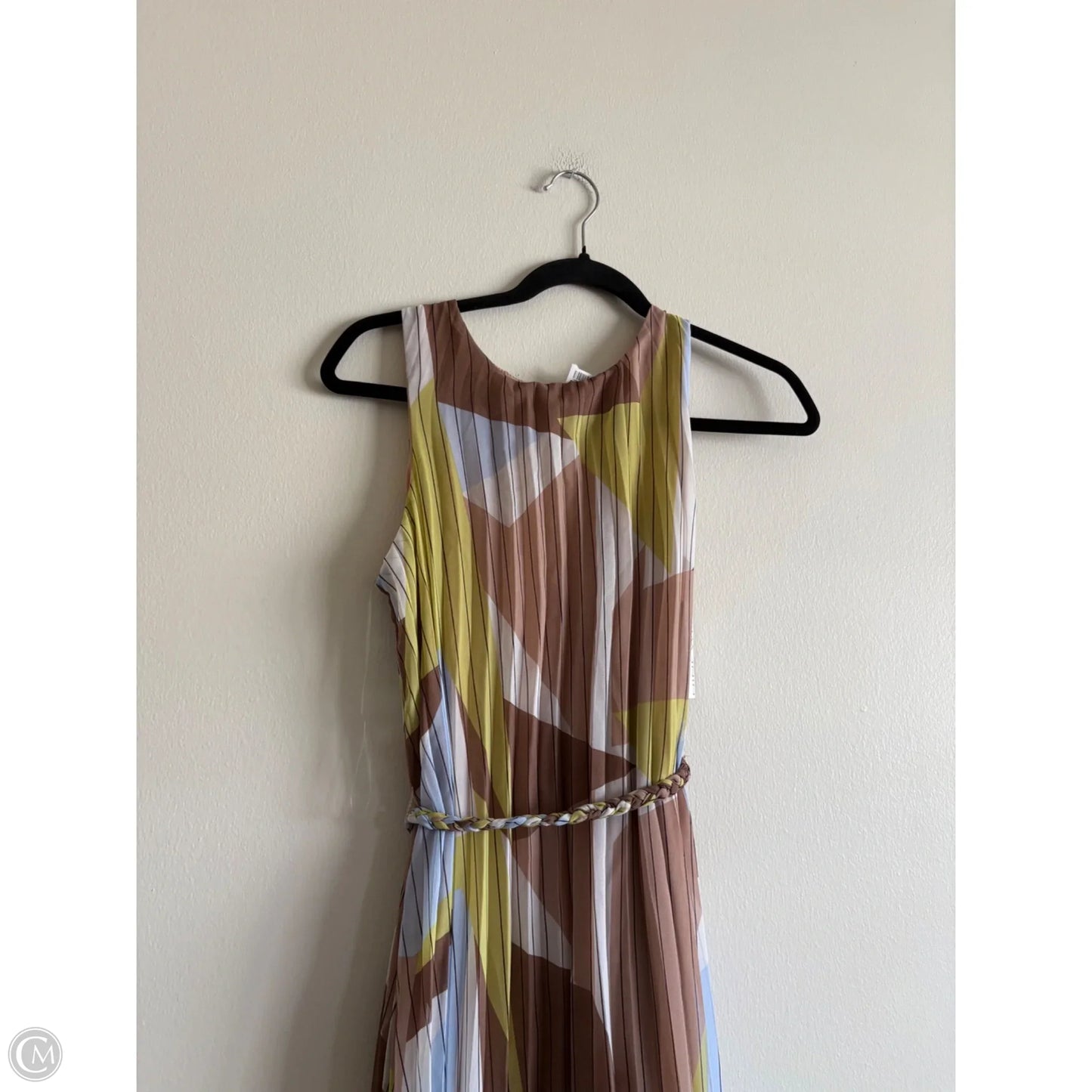 Dress Casual Midi By Nine West Apparel In Striped Pattern, Size: Xs