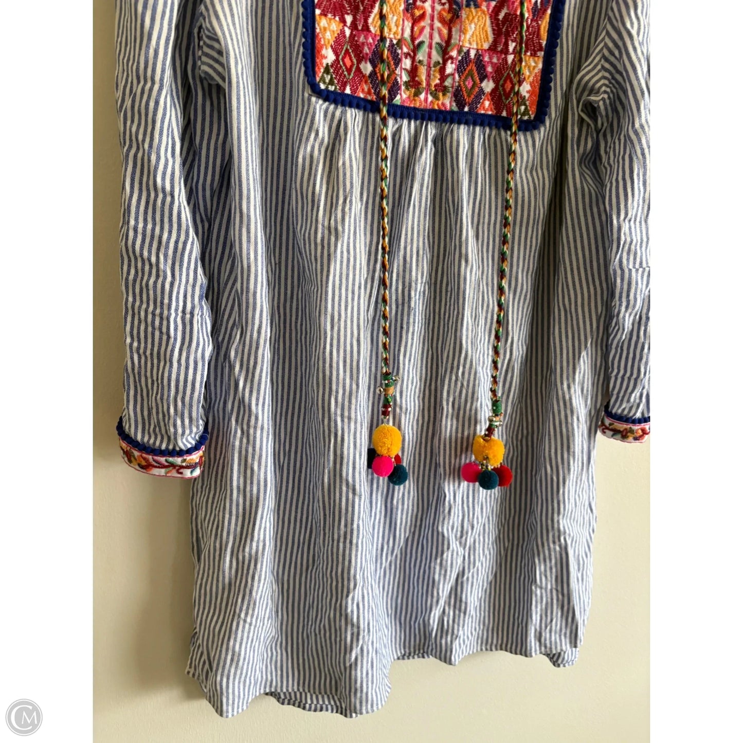 Dress Casual Midi By Chelsea And Theodore In Striped Pattern, Size: Xlp