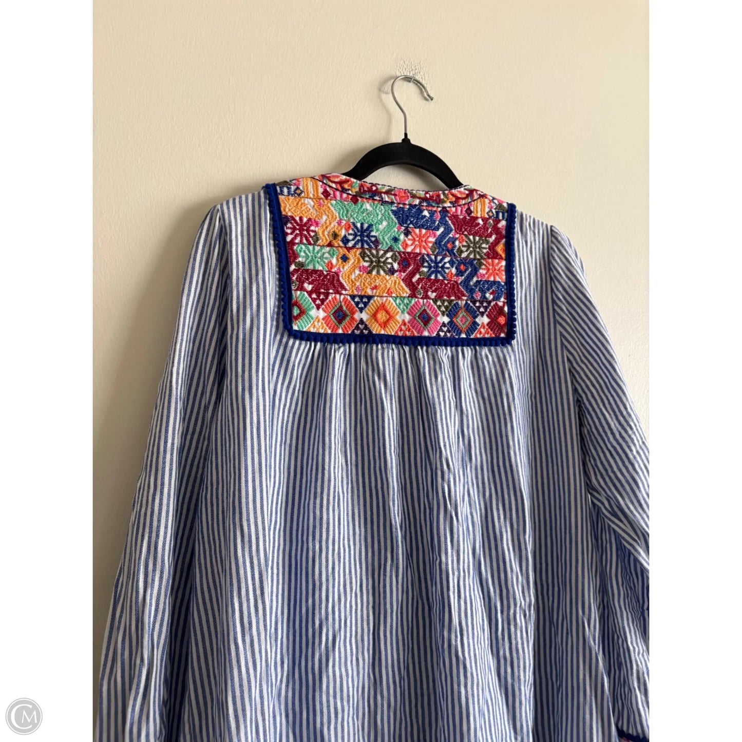Dress Casual Midi By Chelsea And Theodore In Striped Pattern, Size: Xlp