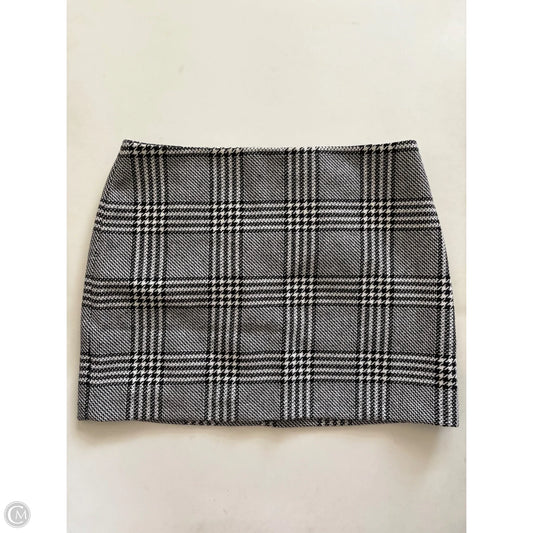 Skirt Mini & Short By H&m In Plaid Pattern, Size: 14