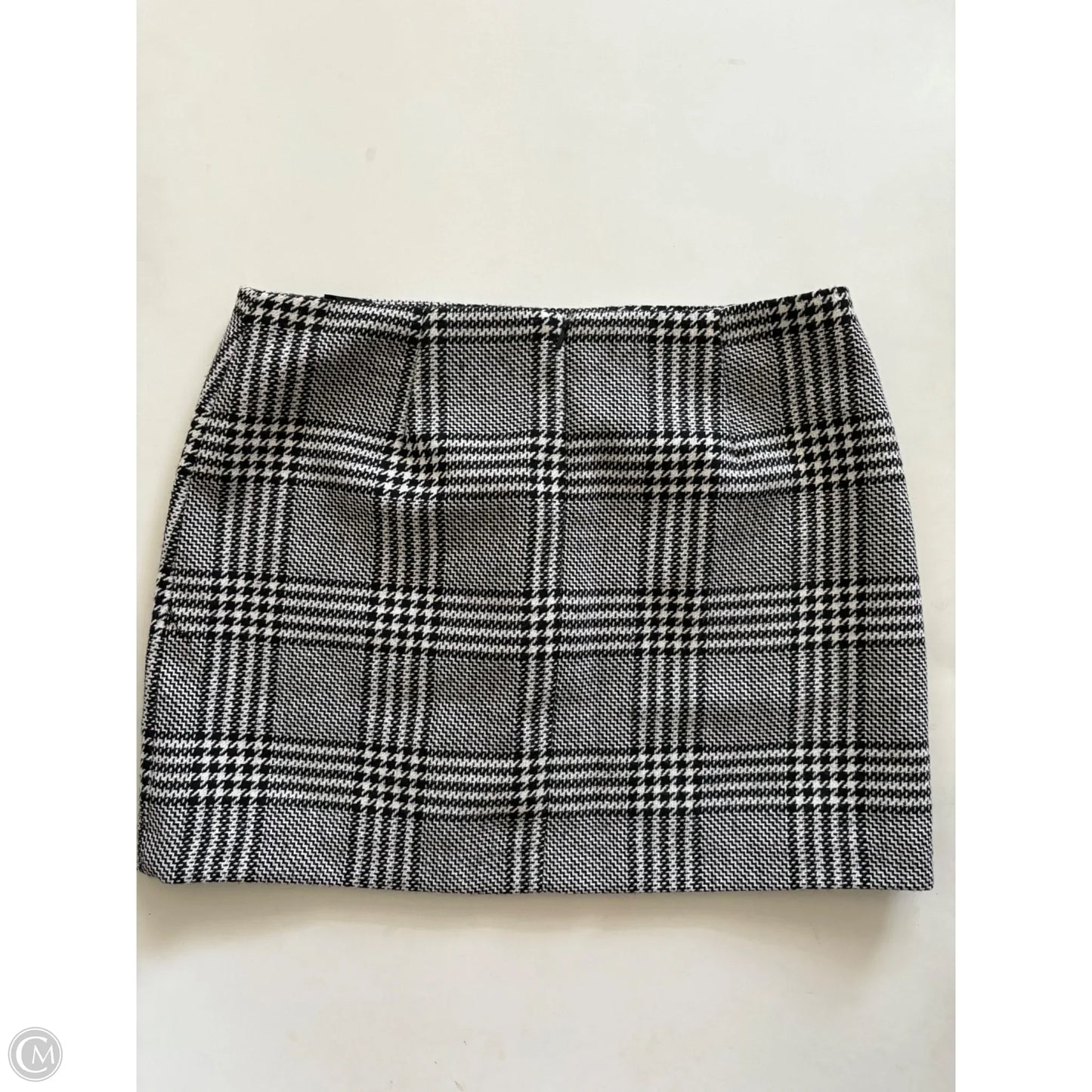Skirt Mini & Short By H&m In Plaid Pattern, Size: 14