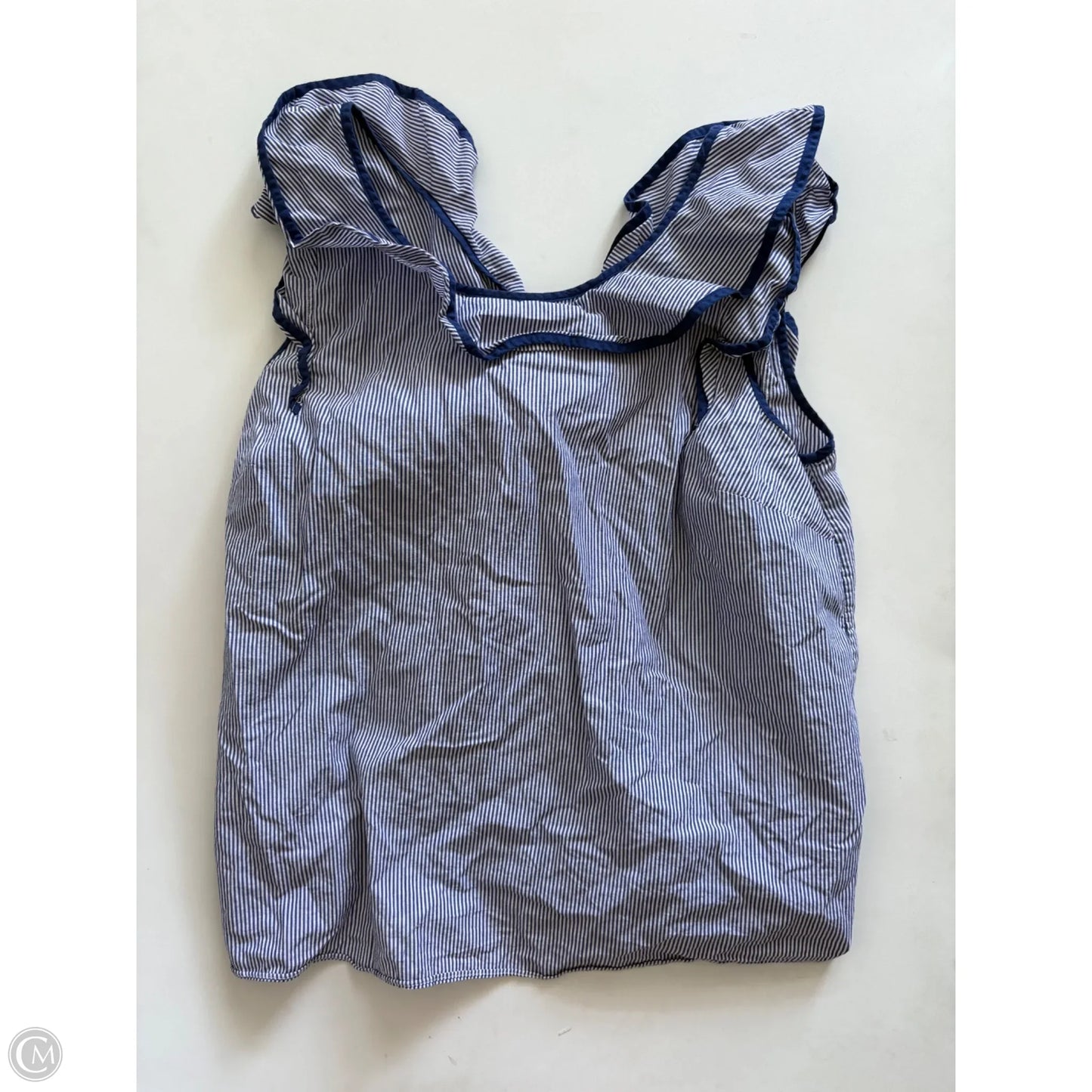 Top Sleeveless By Crown And Ivy In Striped Pattern, Size: M