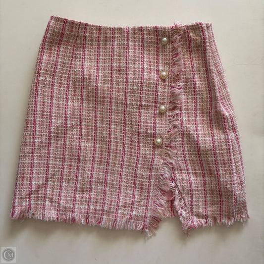 Skirt Mini & Short By Blue Rain In Pink, Size: S