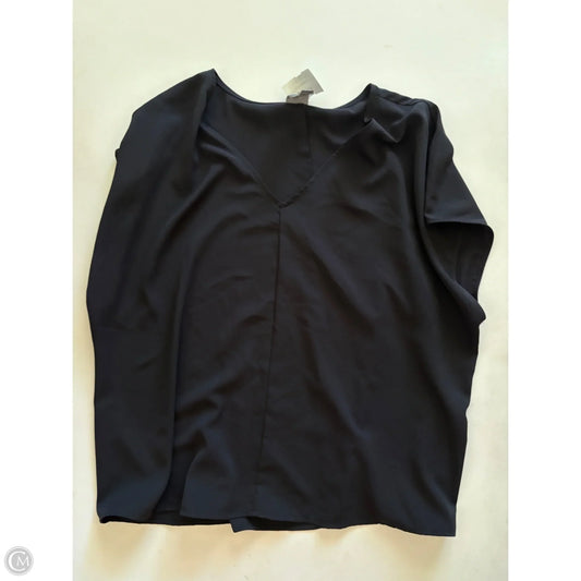 Blouse Short Sleeve By Worthington In Black, Size: L