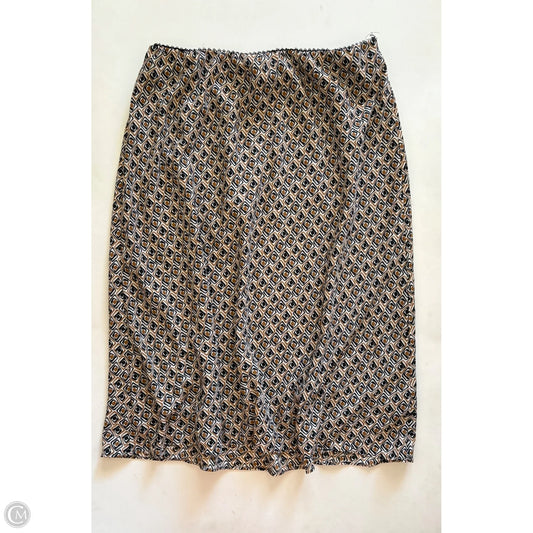 Skirt Maxi By Max Studio In Brown & Tan, Size: Xl