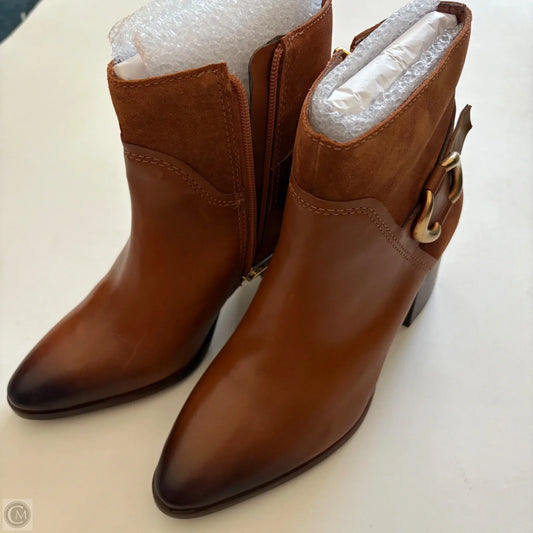 Boots Ankle Heels By Vince Camuto In Brown, Size: 7