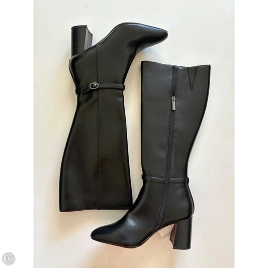 Boots Knee Heels By Anne Klein In Black, Size: 7