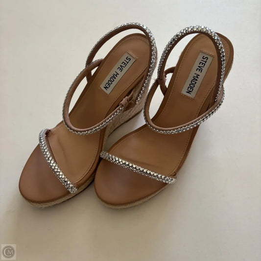 Shoes Heels Wedge By Steve Madden In Tan, Size: 7