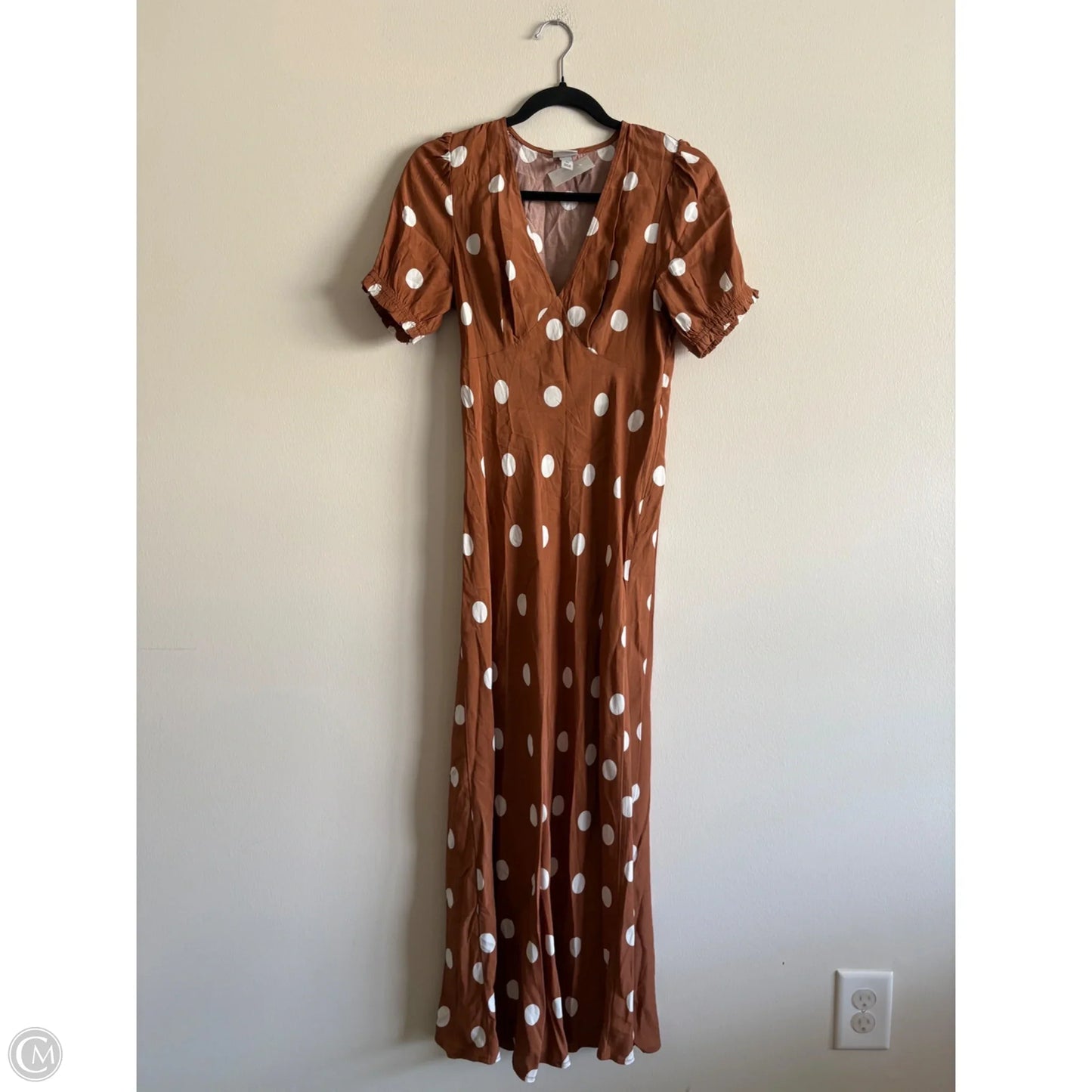 Dress Casual Maxi By A New Day In Polkadot Pattern, Size: Xs