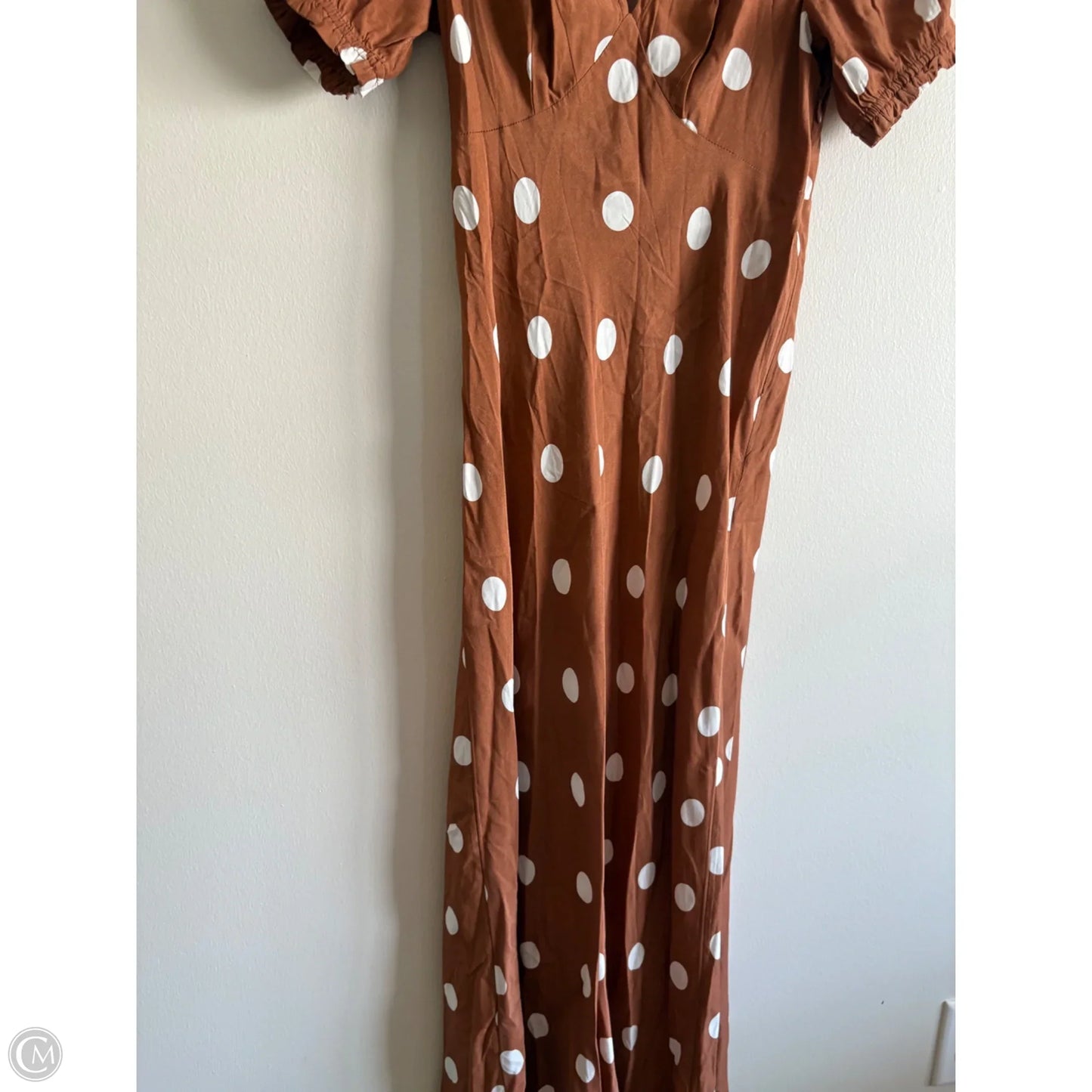 Dress Casual Maxi By A New Day In Polkadot Pattern, Size: Xs