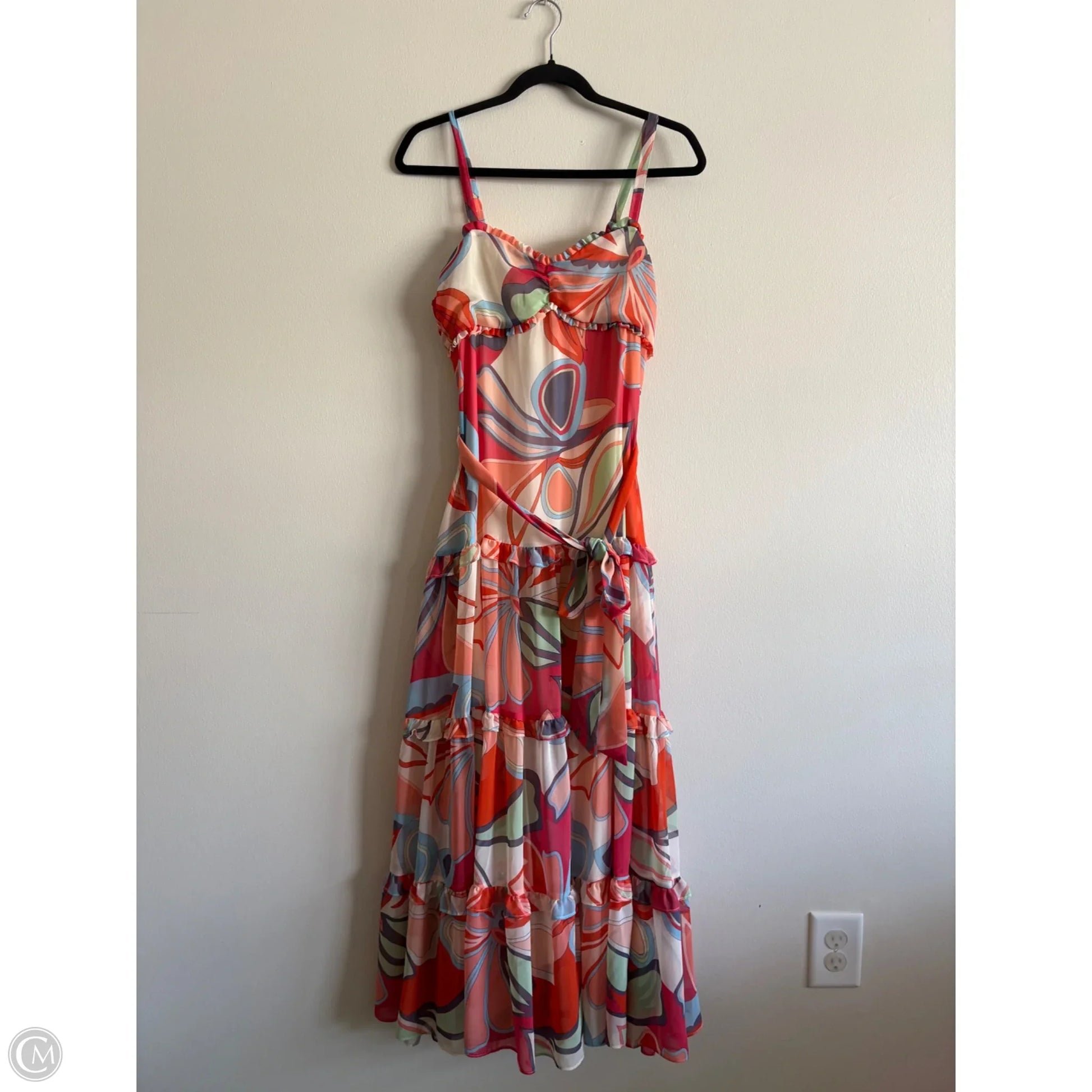 Dress Casual Maxi By Cmb In Multi-colored, Size: S