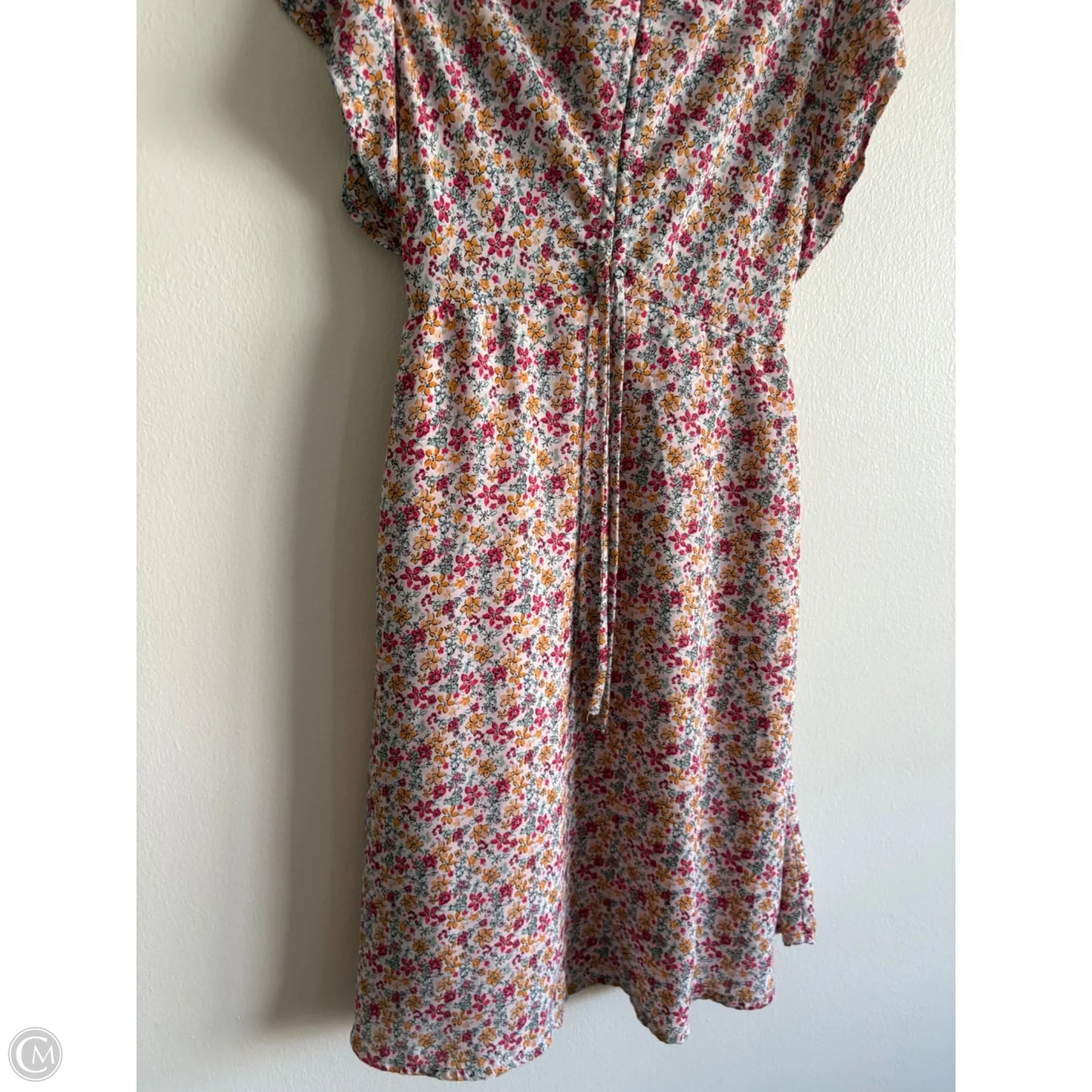 Dress Casual Midi By Monteau In Floral Print, Size: Xs