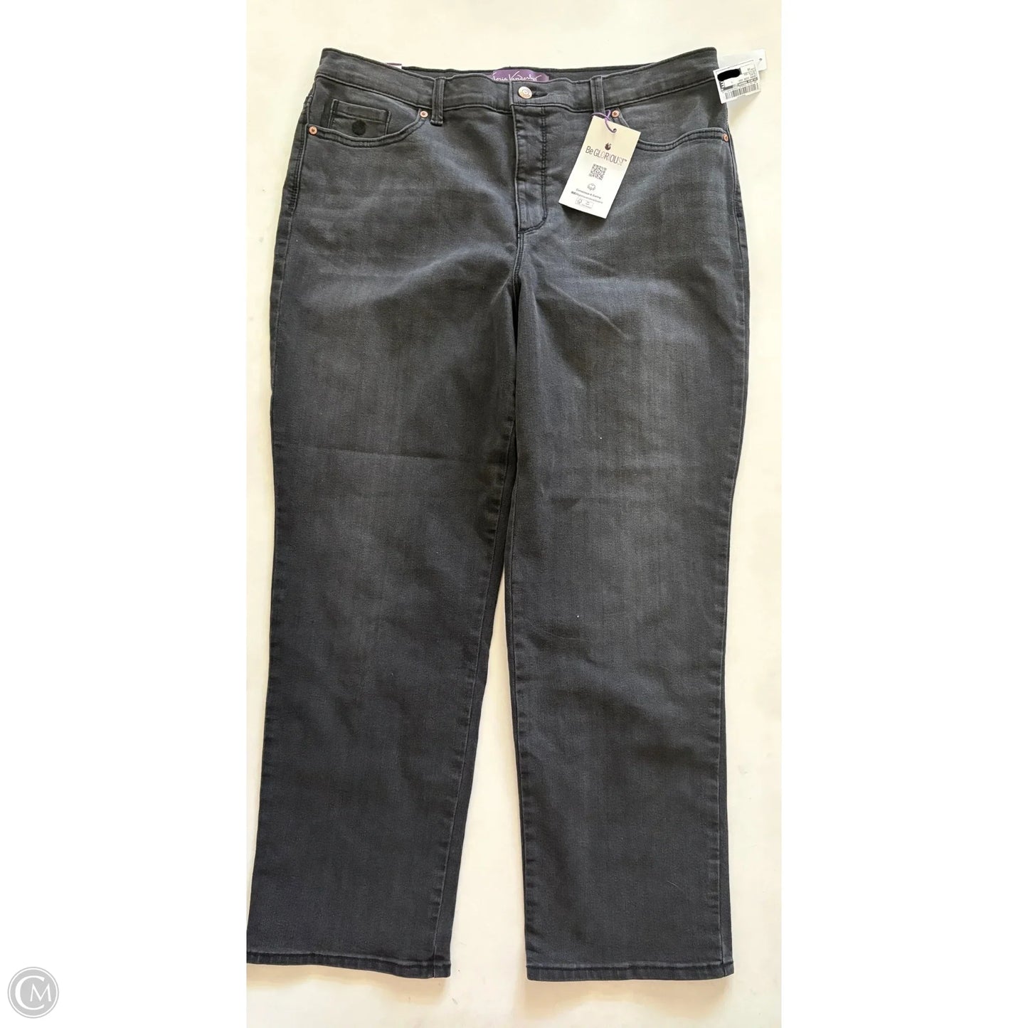 Jeans Wide Leg By Gloria Vanderbilt In Black, Size: 18