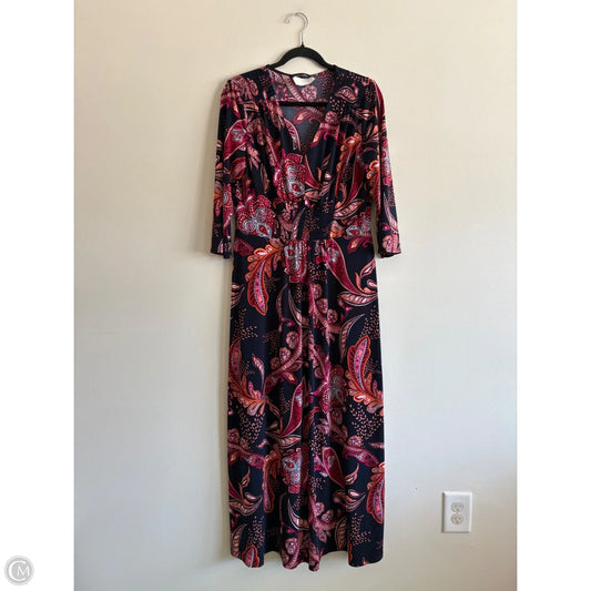 Dress Casual Maxi By Maggy London In Floral Print, Size: 14