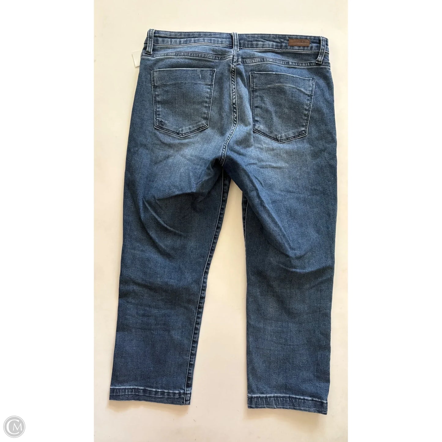Jeans Straight By Kut In Blue, Size: 14