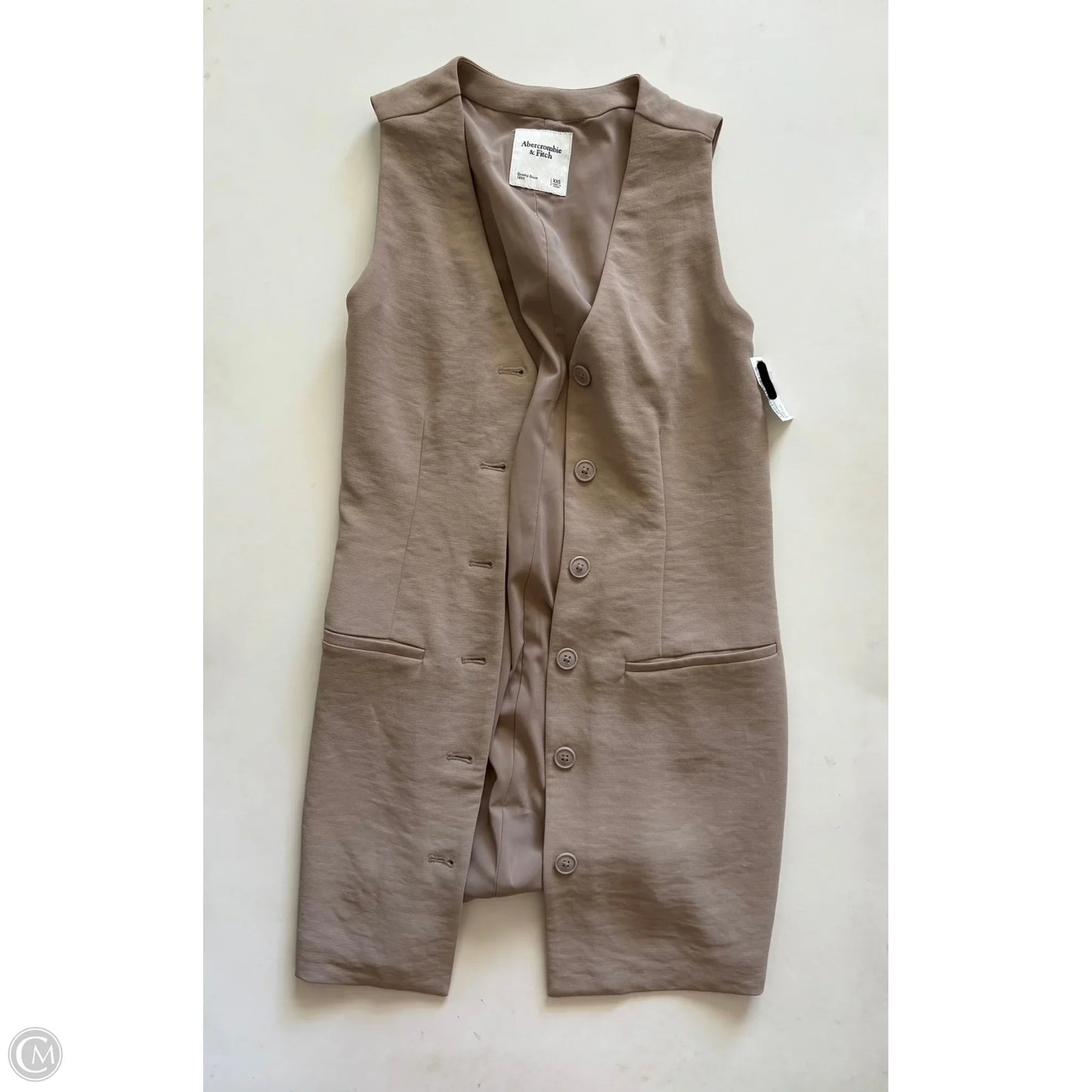 Vest Other By Abercrombie And Fitch In Tan, Size: Xxs