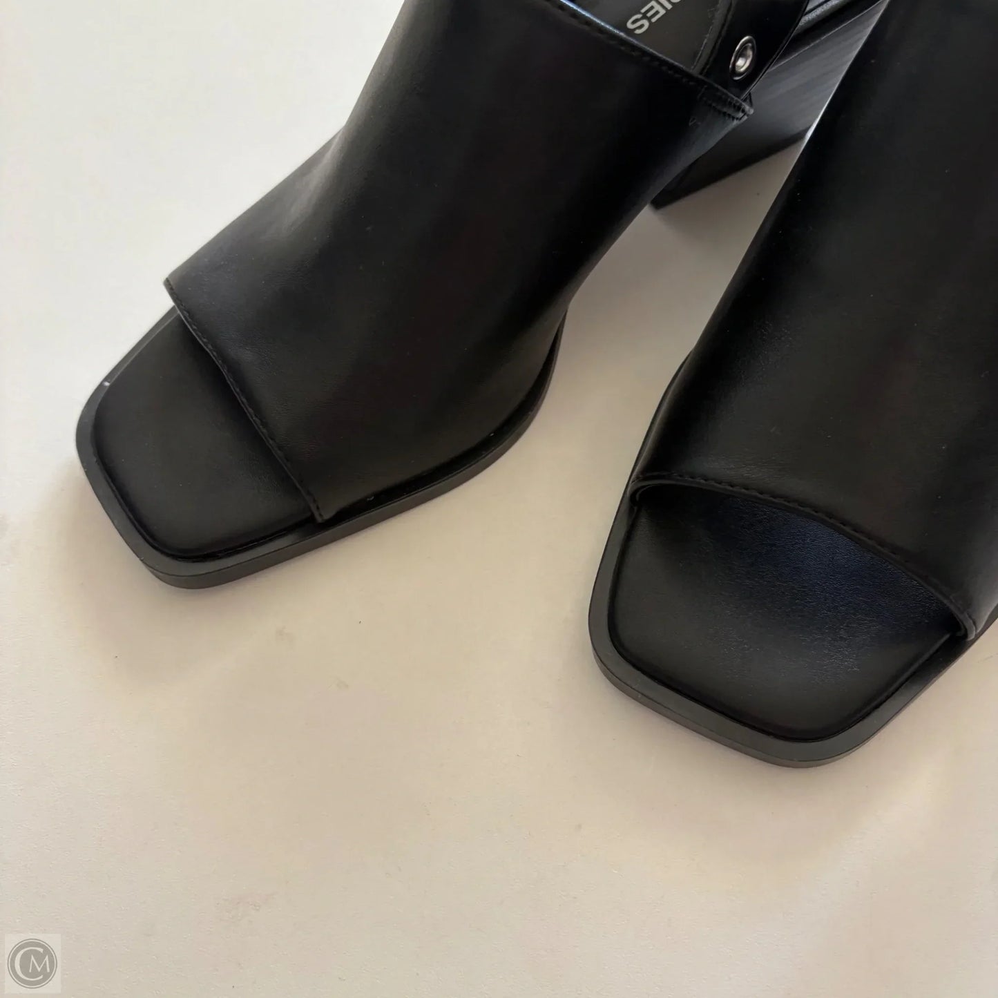 Sandals Heels Block By No Boundaries In Black, Size: 7