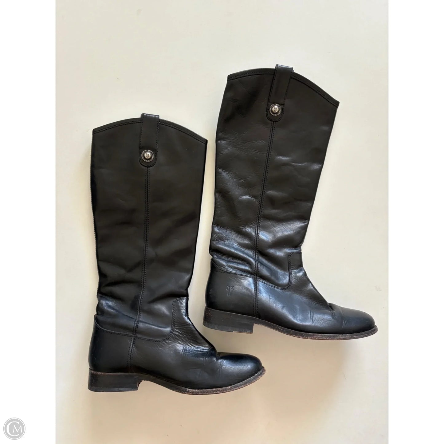 Boots Designer By Frye In Black, Size: 6