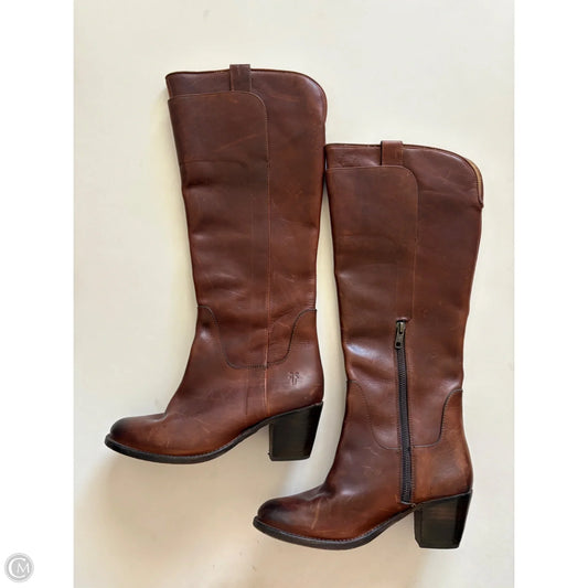 Boots Designer By Frye In Brown, Size: 6