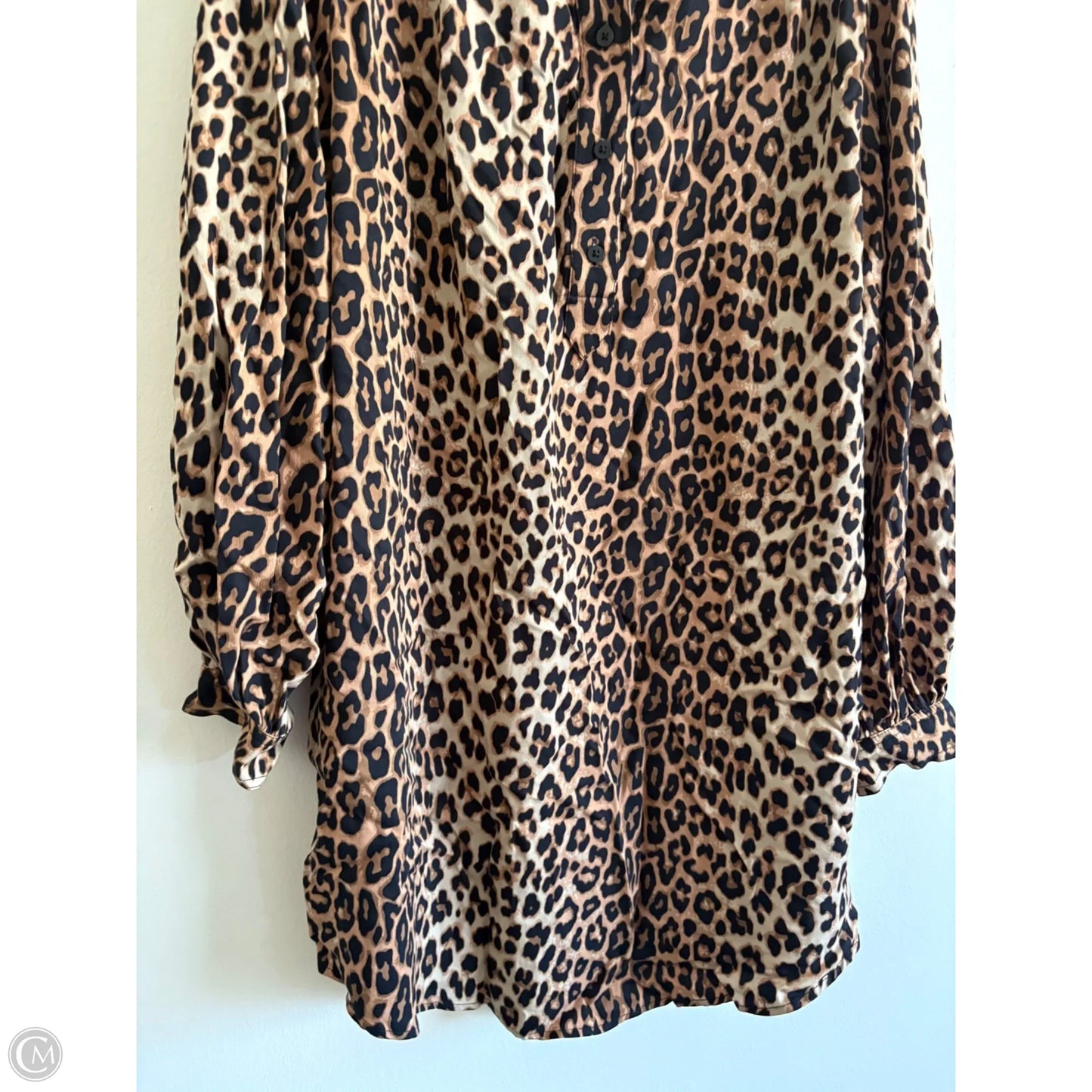 Dress Casual Midi By H&m In Animal Print, Size: M