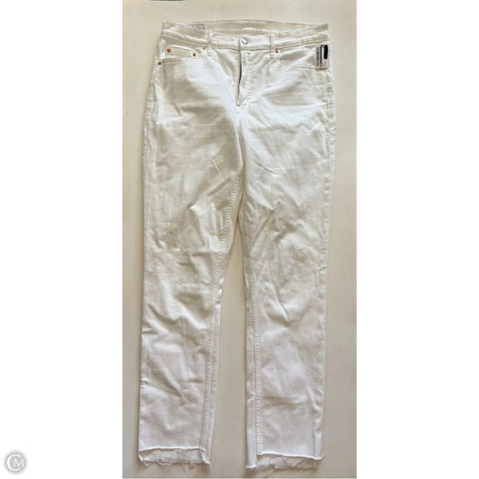 Jeans Straight By Gap In White, Size: 14l