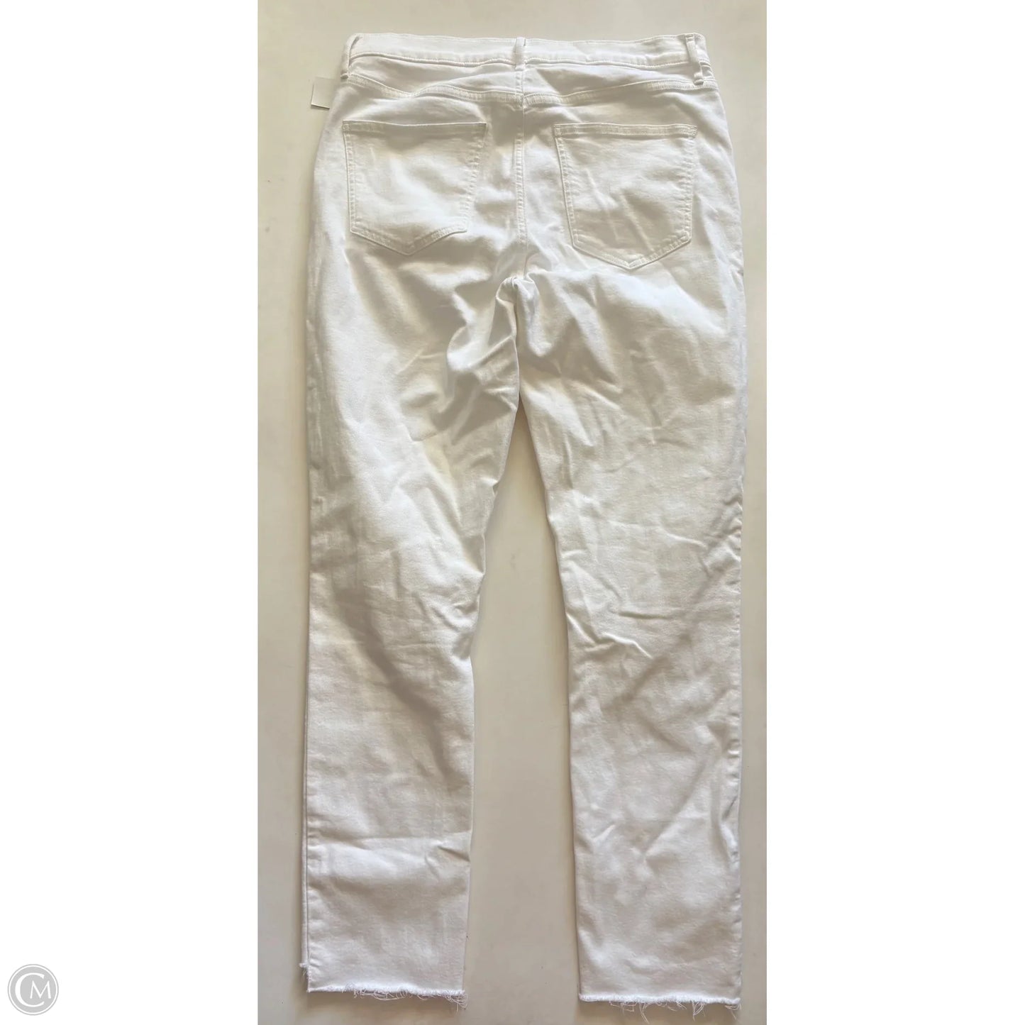 Jeans Straight By Gap In White, Size: 14l