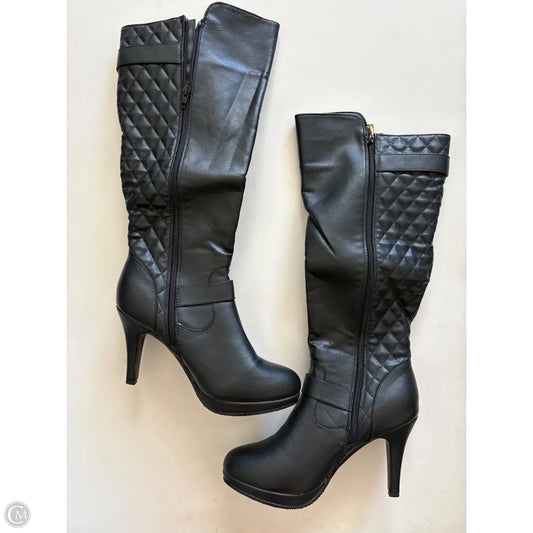 Boots Knee Heels By West End In Black, Size: 11
