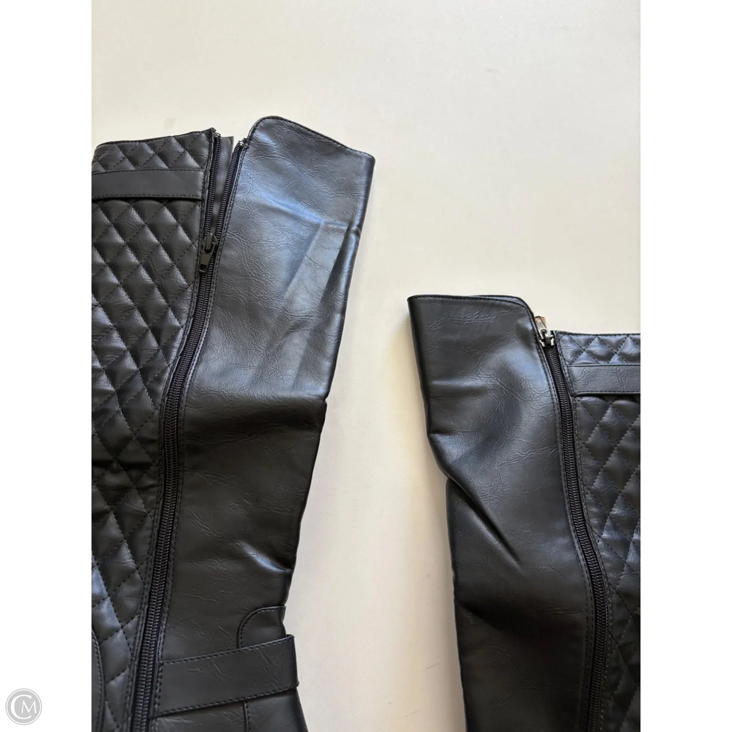Boots Knee Heels By West End In Black, Size: 11