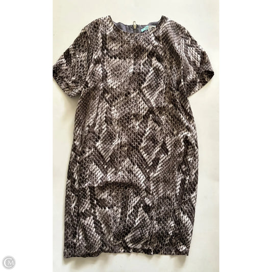Dress Casual Midi By Karlie In Animal Print, Size: L