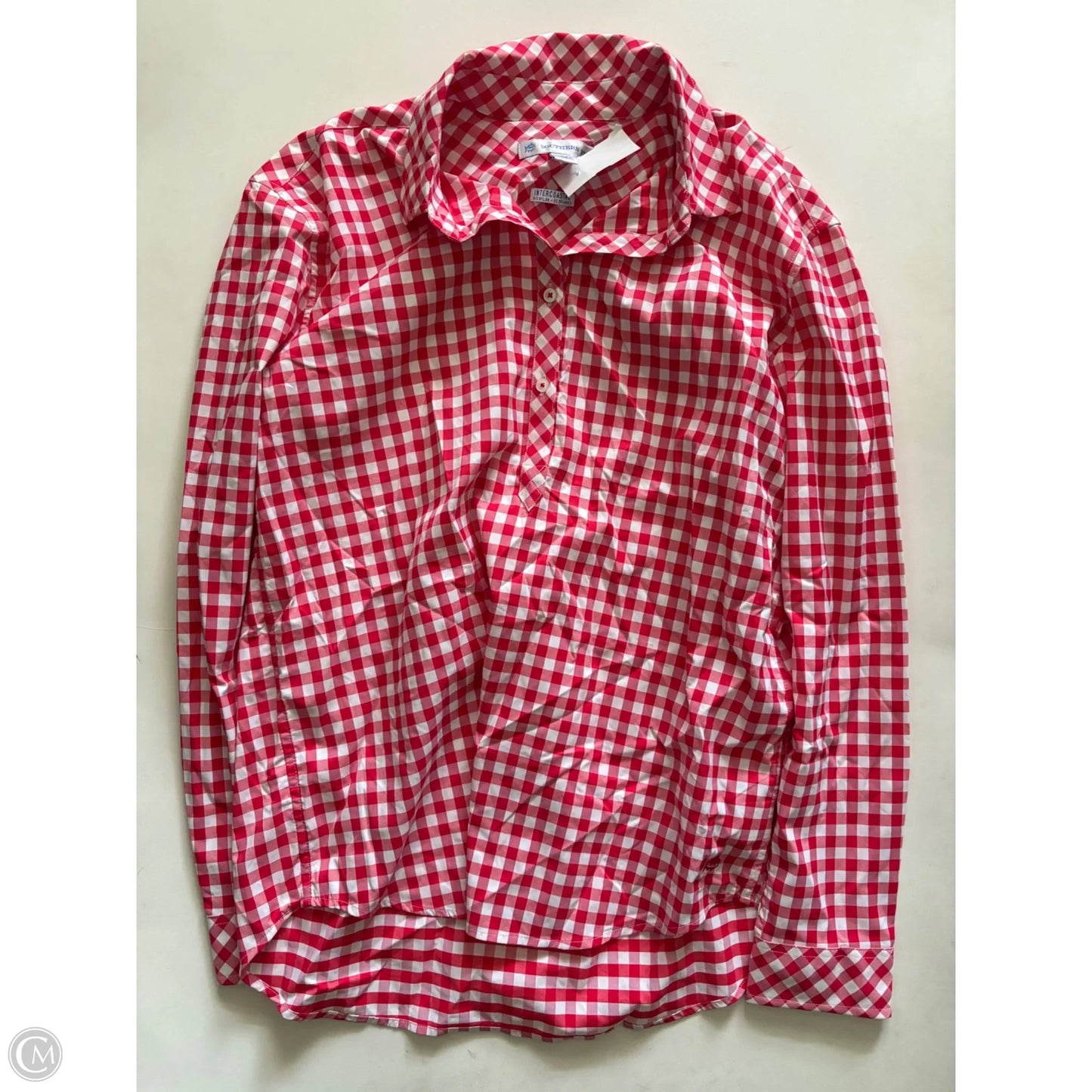 Top Long Sleeve By Southern Tide In Red, Size: M