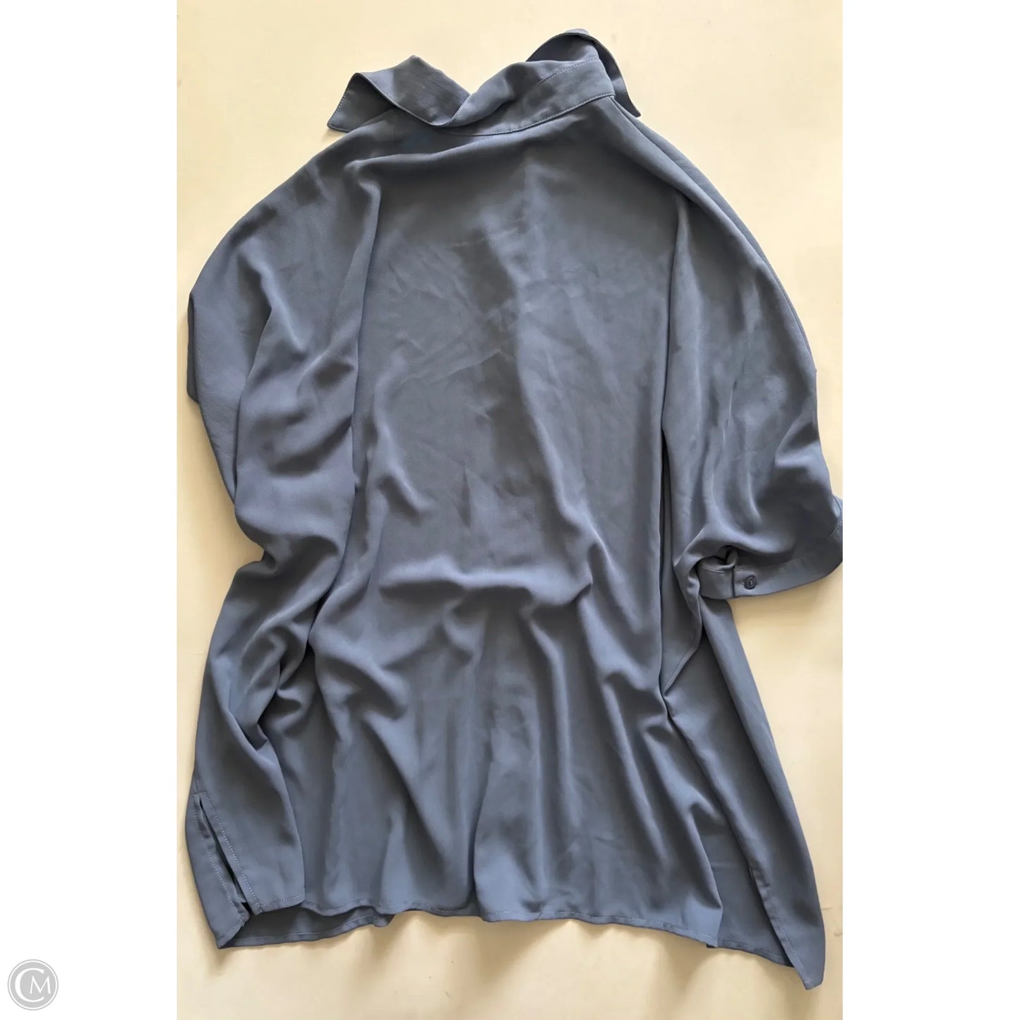 Blouse Long Sleeve By Jade In Blue, Size: M