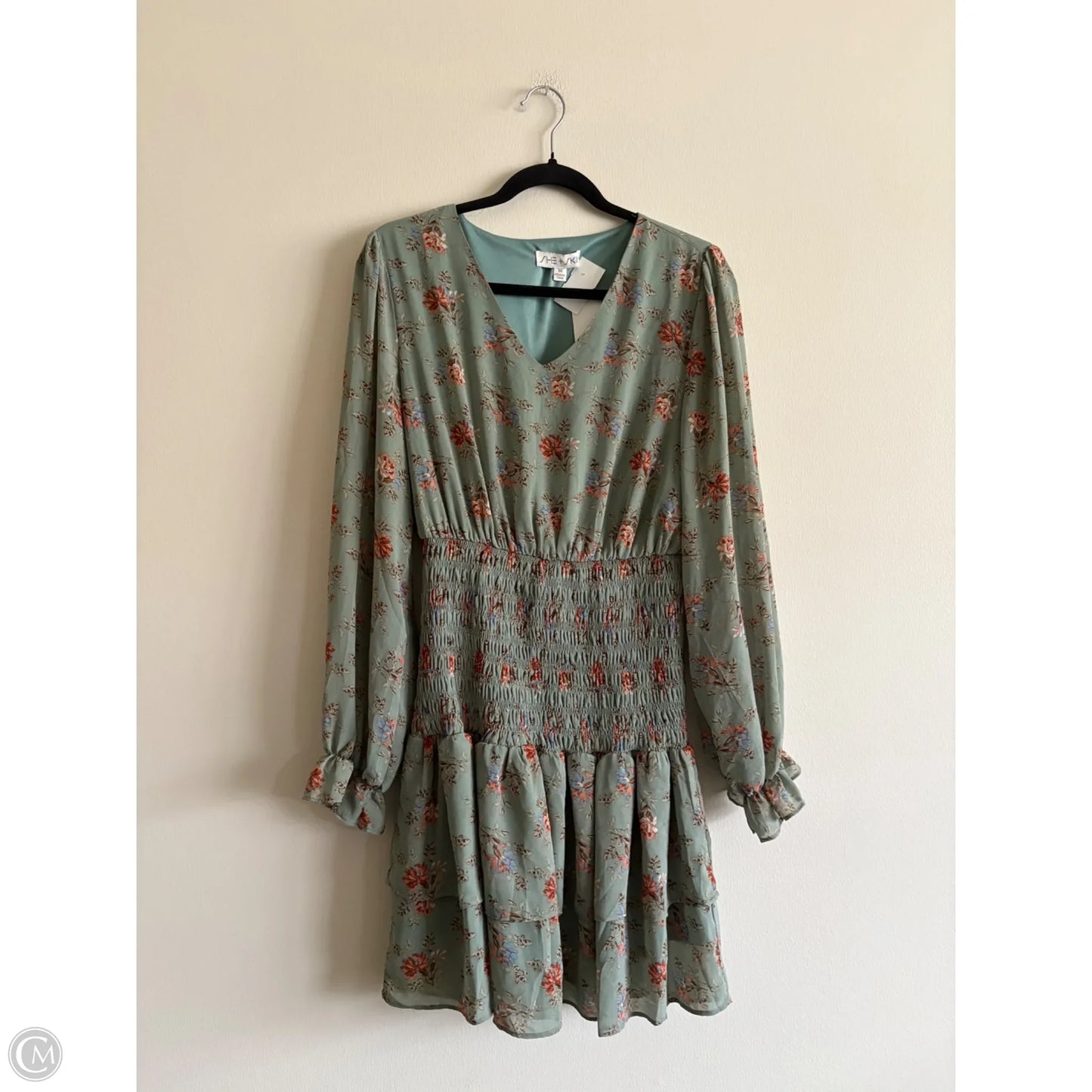 Dress Casual Midi By She + Sky In Green, Size: M