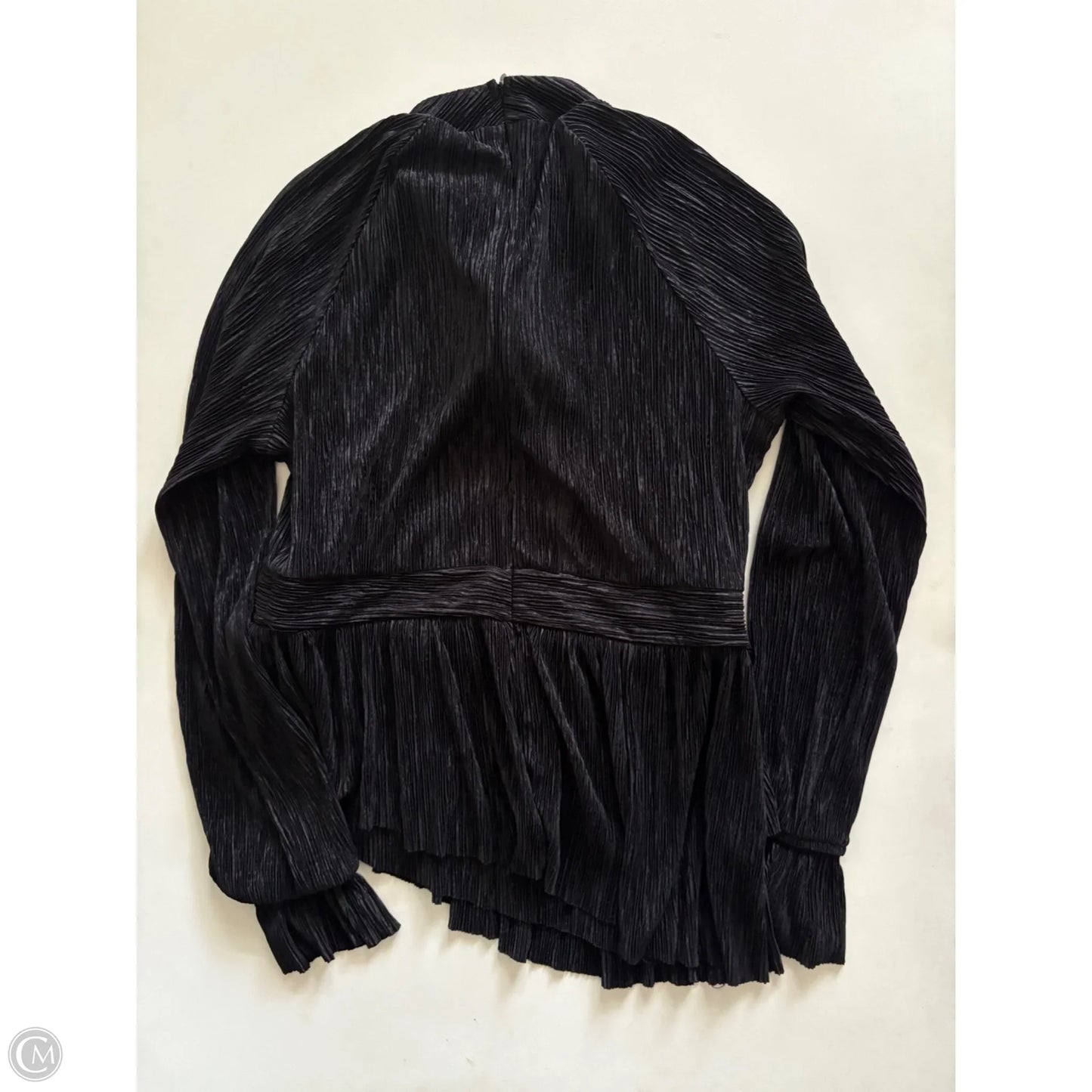 Blouse Long Sleeve By Express In Black, Size: S