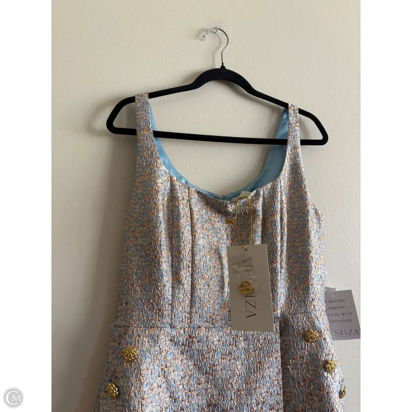 Dress Party Midi By Mestiza In Blue, Size: 14