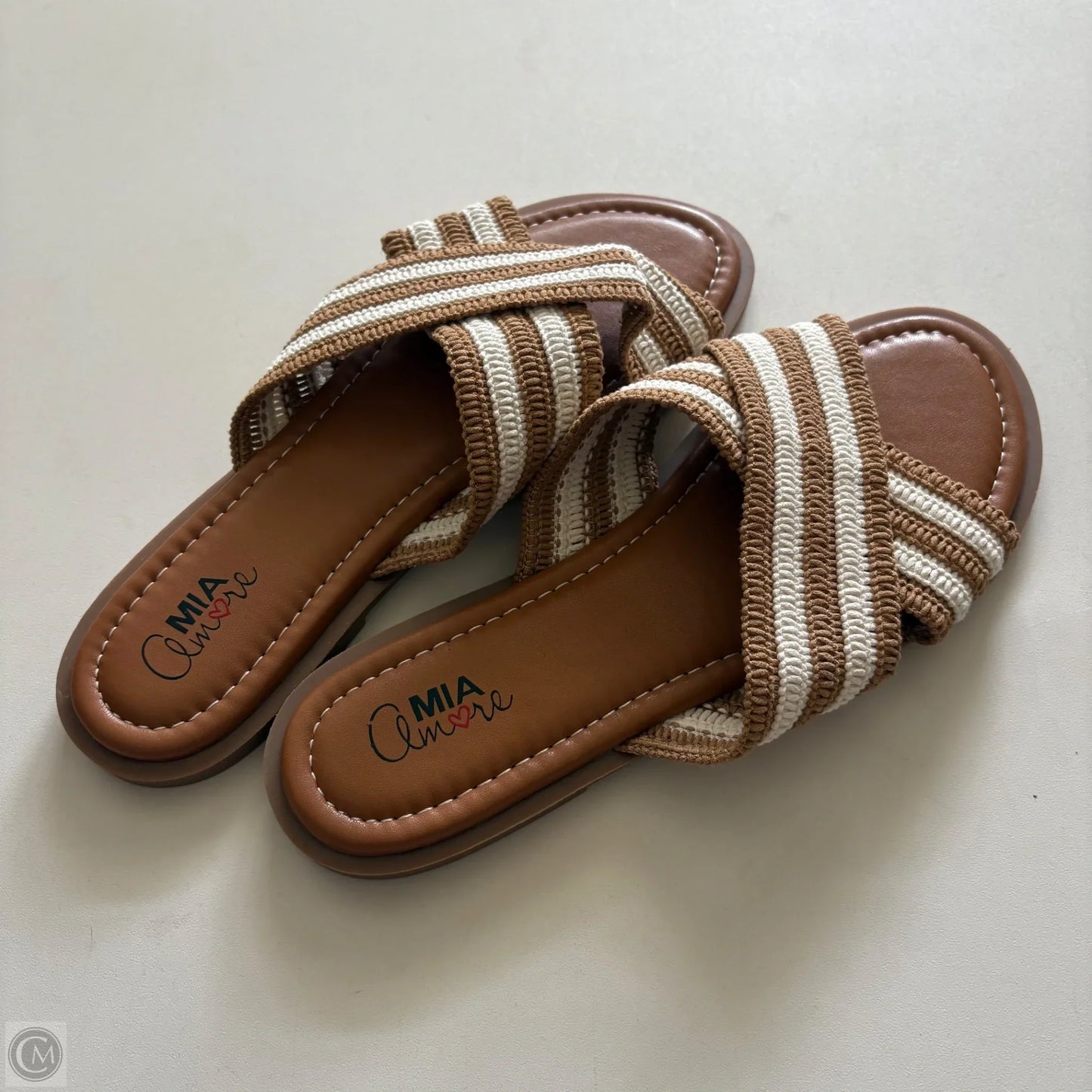 Sandals Flats By Mia In Brown, Size: 9