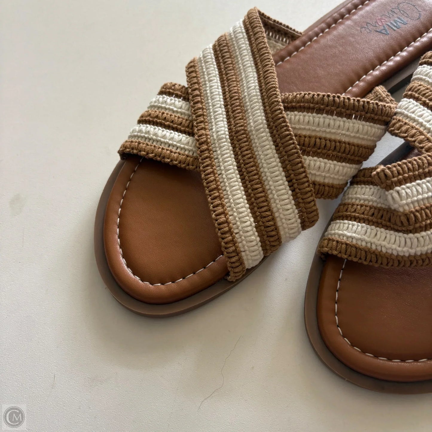 Sandals Flats By Mia In Brown, Size: 9