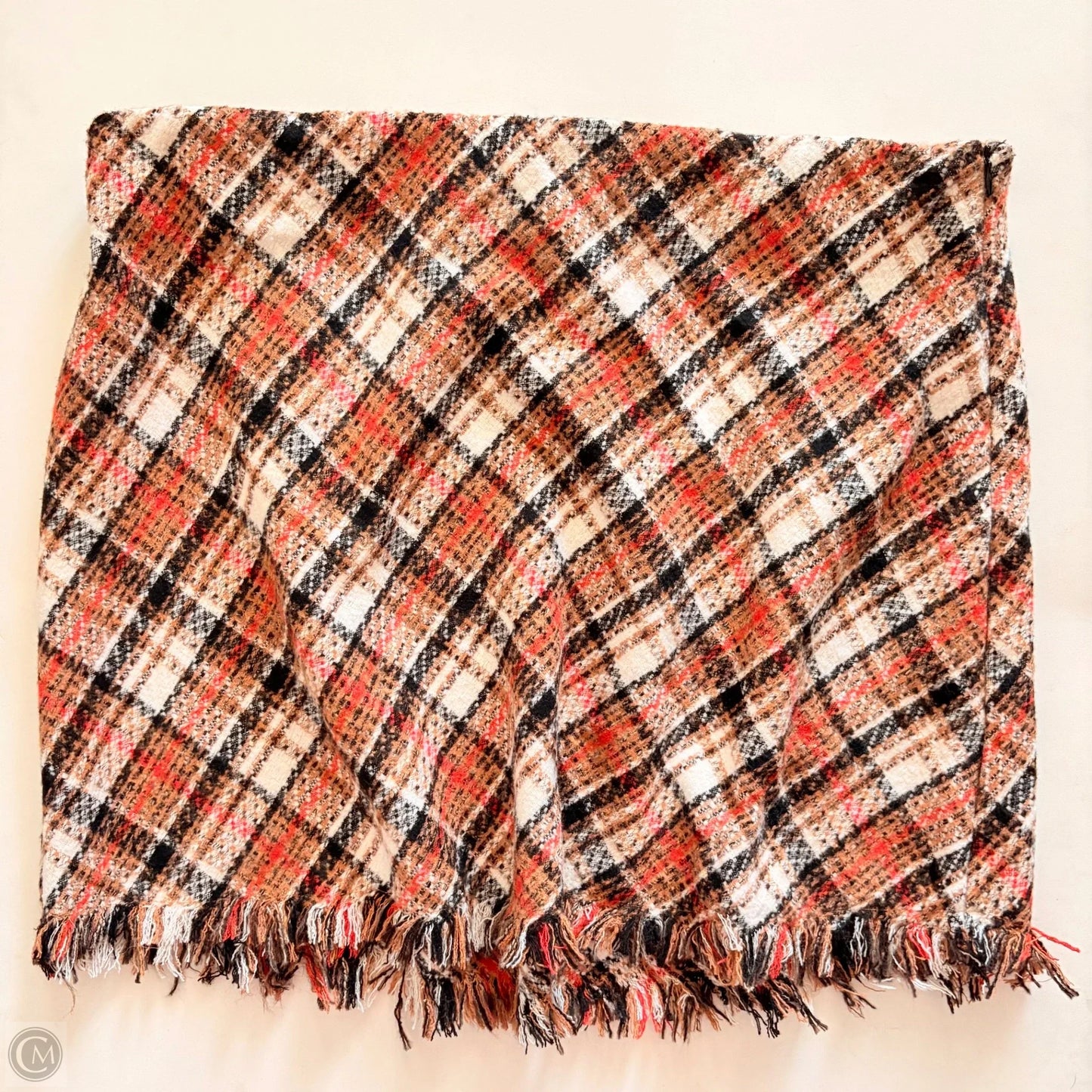 Skirt Mini & Short By Gilli In Plaid Pattern, Size: 1x