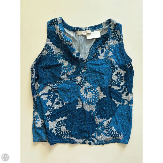 Top Sleeveless By Loft In Blue, Size: Lp