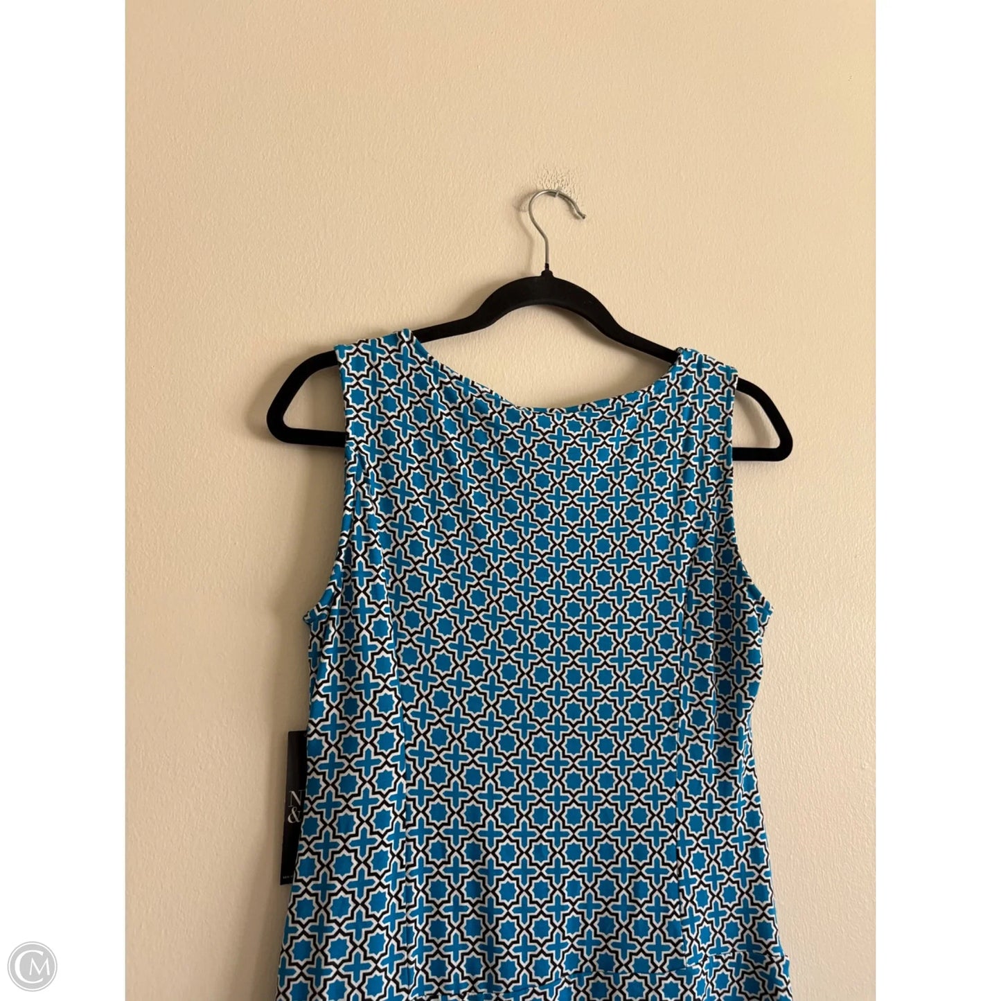 Dress Casual Midi By New York And Co In Blue, Size: S