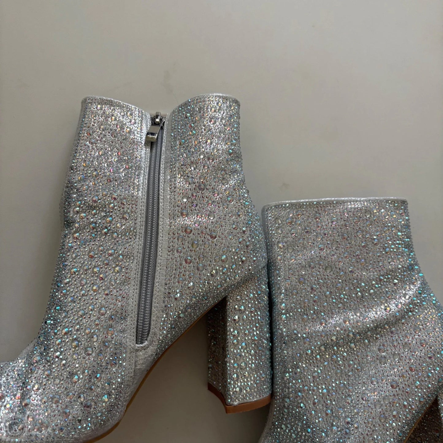 Boots Ankle Heels By Jess Lea In Silver, Size: 8