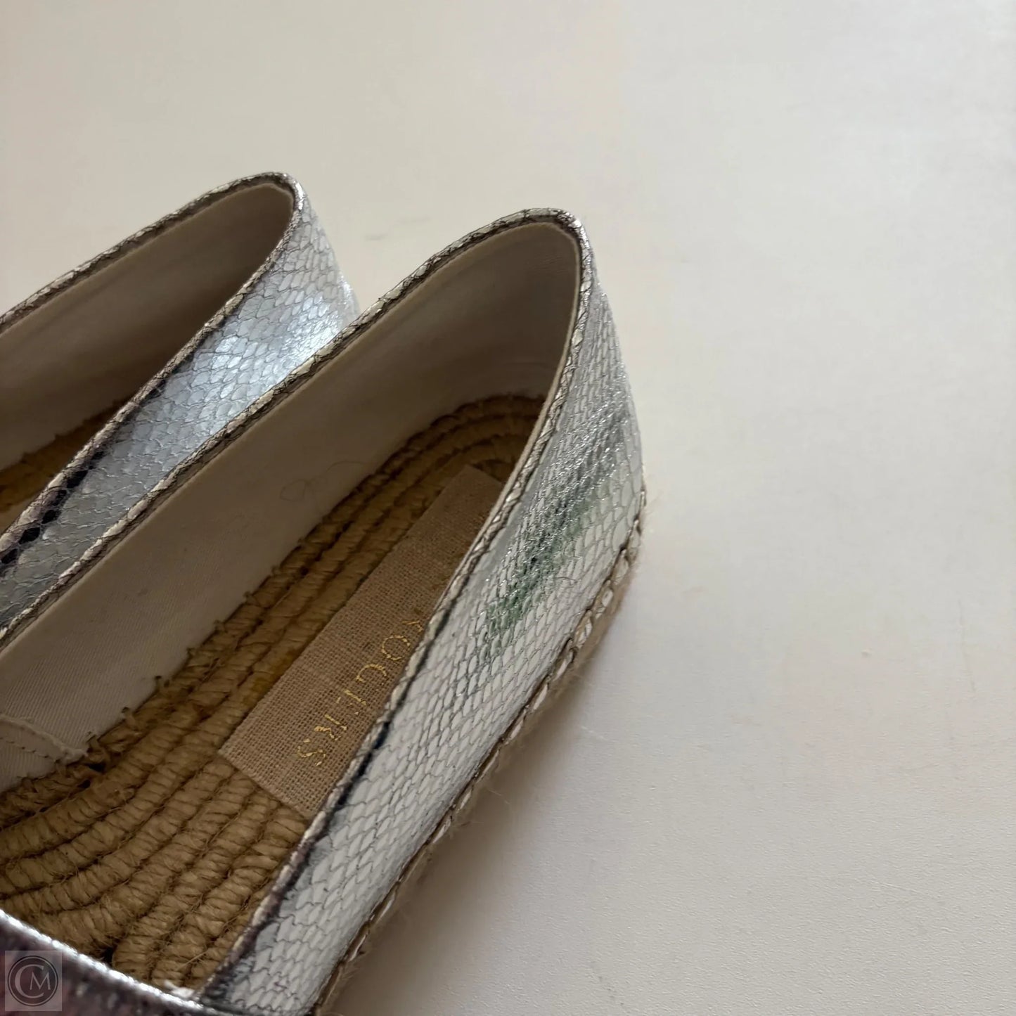 Shoes Heels Wedge By Jack Rogers In Silver, Size: 8.5