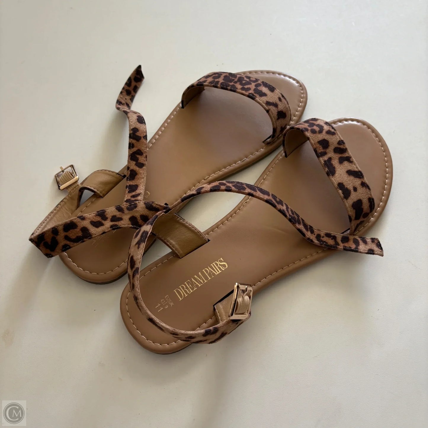 Sandals Flats By Dream Pairs In Animal Print, Size: 11