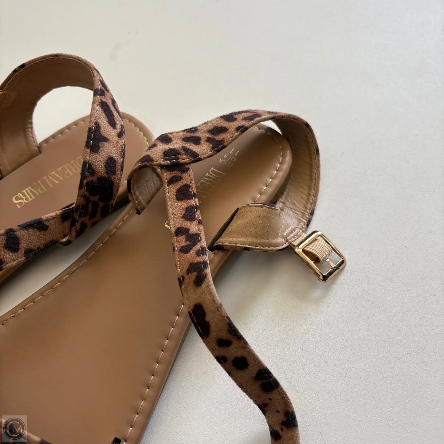 Sandals Flats By Dream Pairs In Animal Print, Size: 11