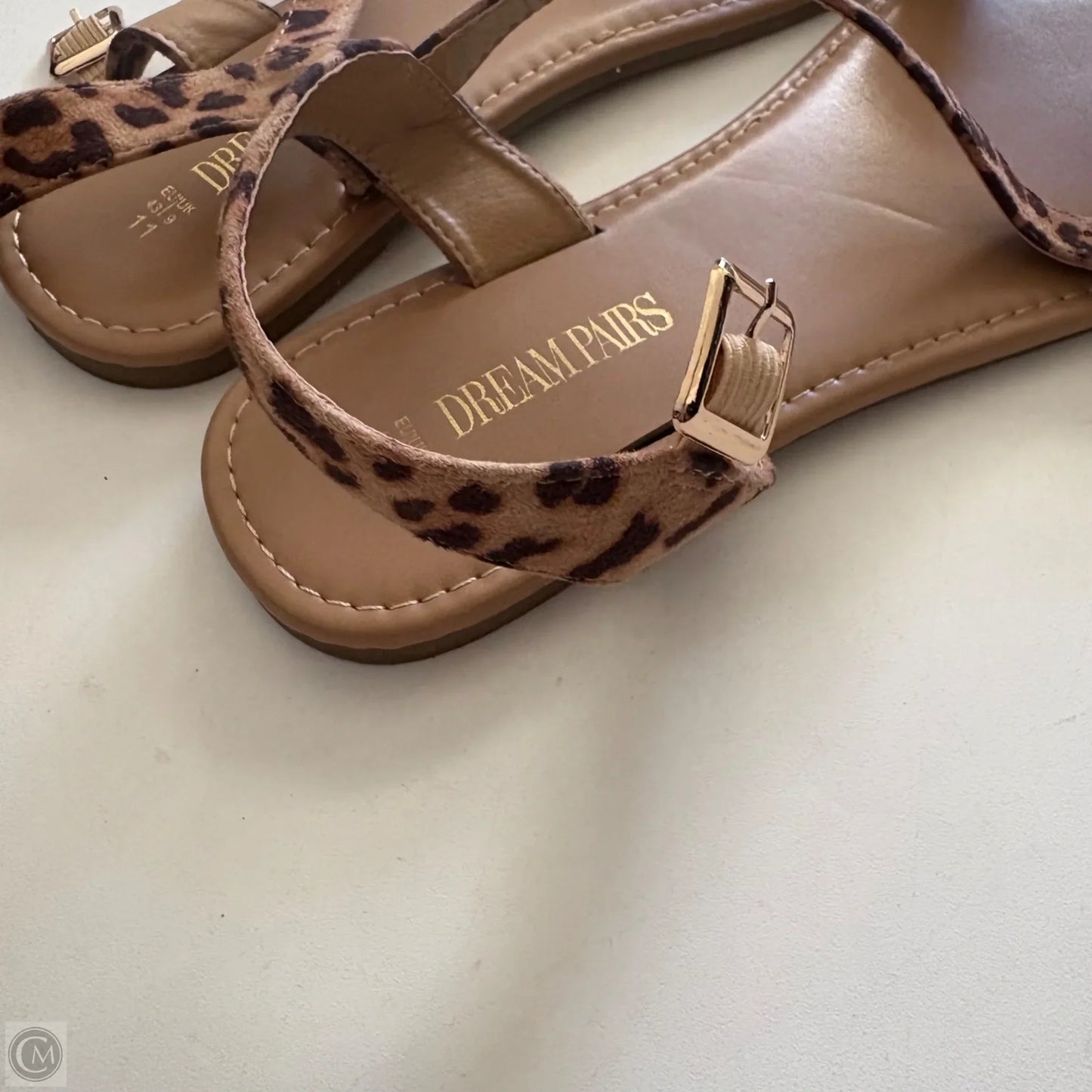 Sandals Flats By Dream Pairs In Animal Print, Size: 11