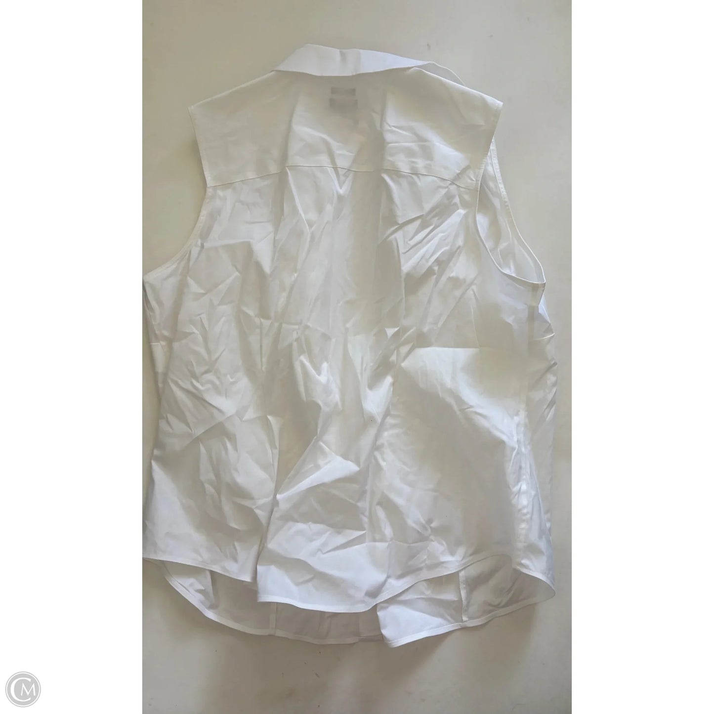 Top Short Sleeve By Talbots In White, Size: 20