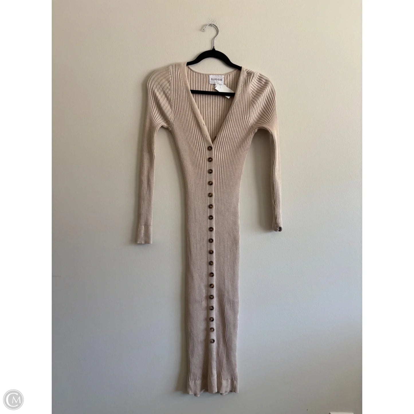 Dress Casual Maxi By Olive And Oak In Tan, Size: S